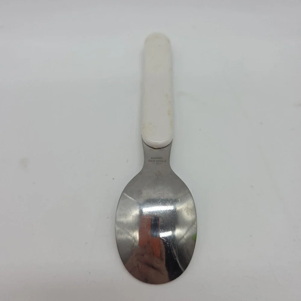 Vintage Teletubbies Spoon 1998 Stainless Flatware Purple Tinky Winky & Red Po